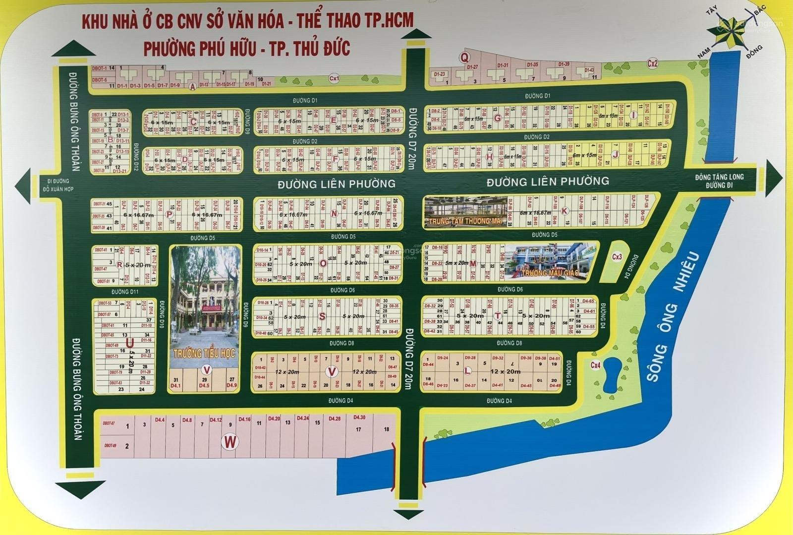 Cần bán gấp bán nhanh lô đất nền 100 m2, hướng Đông-Nam tại Quận 9 - TP Hồ Chí Minh, giá 6,9 tỷ