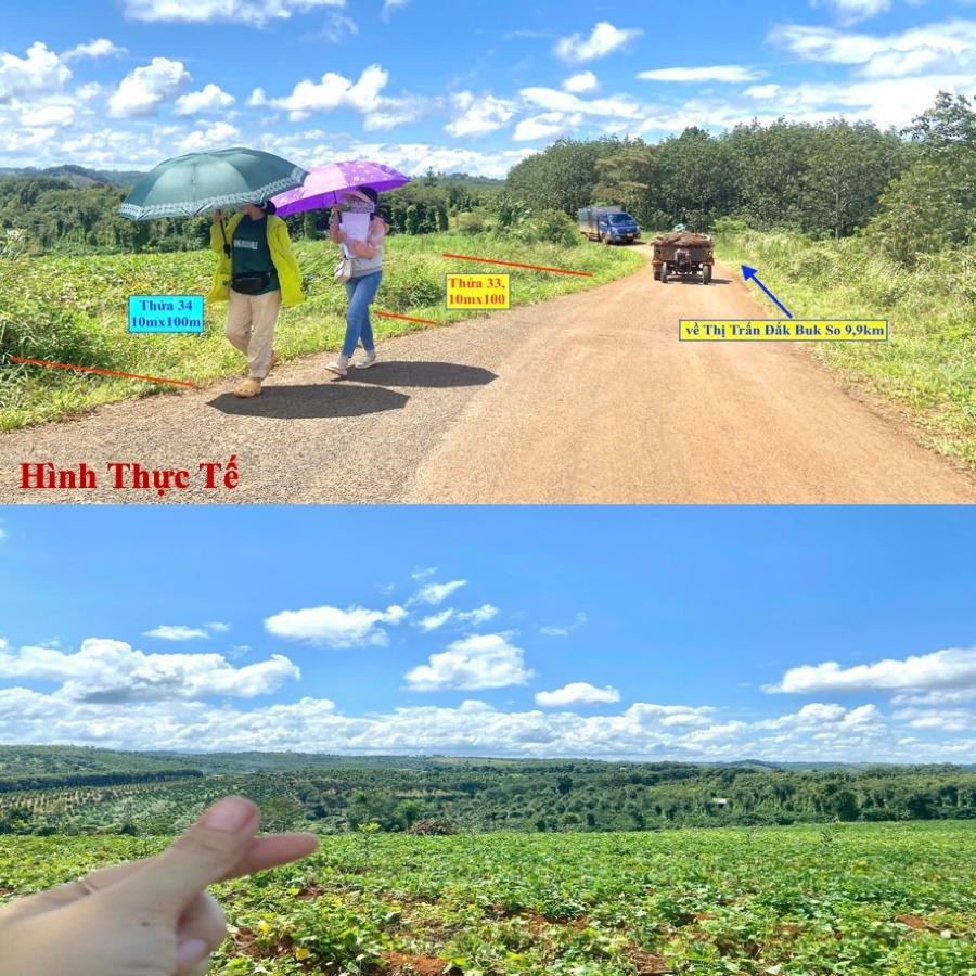 Bán gấp lô đất sổ riêng 1019 m2, hướng Đông tại Xã Đắk RTih - Tuy Đức - Đắk Nông, giá 280 tr