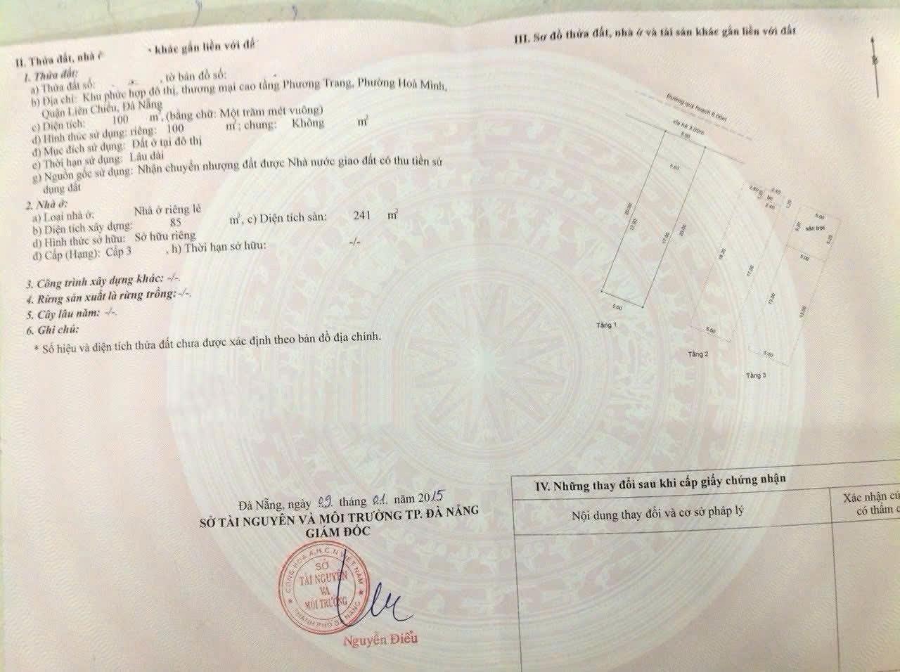 Bán nhanh căn nhà mặt phố 100 m2 tại Đường Phú Xuân 2 - Hòa Minh - Liên Chiểu - Đà Nẵng, giá 8 tỷ