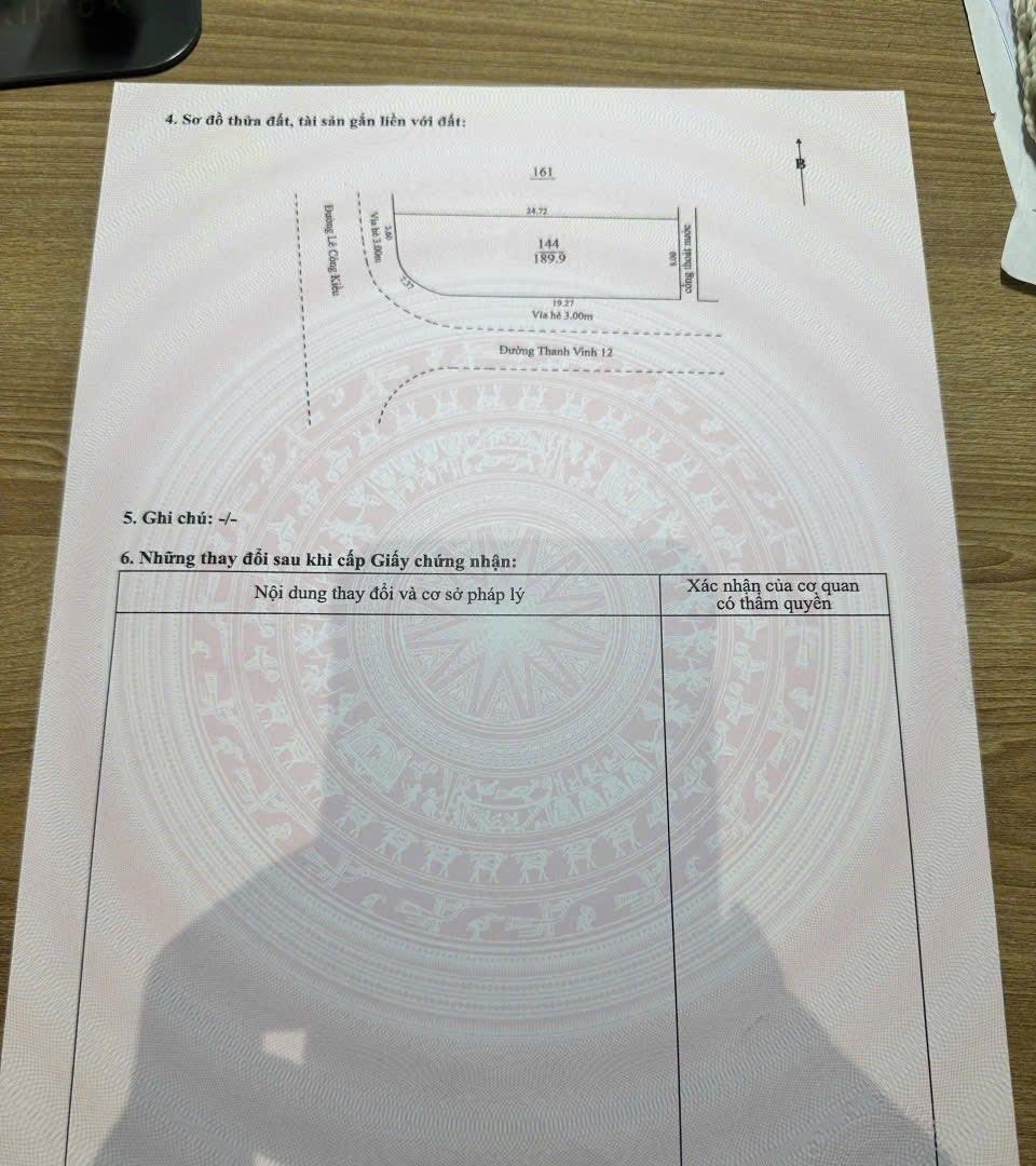 Bán nhanh đất 190 m2 tại Đường Lê Công Kiều - Hòa Khánh Bắc - Liên Chiểu - Đà Nẵng, giá 5,4 tỷ