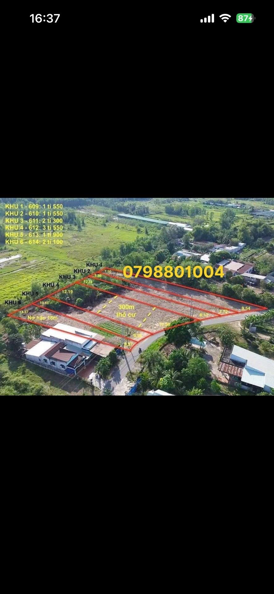 Cần bán nhanh mảnh đất 1055 m2 tại Xã Thái Mỹ - Củ Chi - TP Hồ Chí Minh, giá 1,5 tỷ