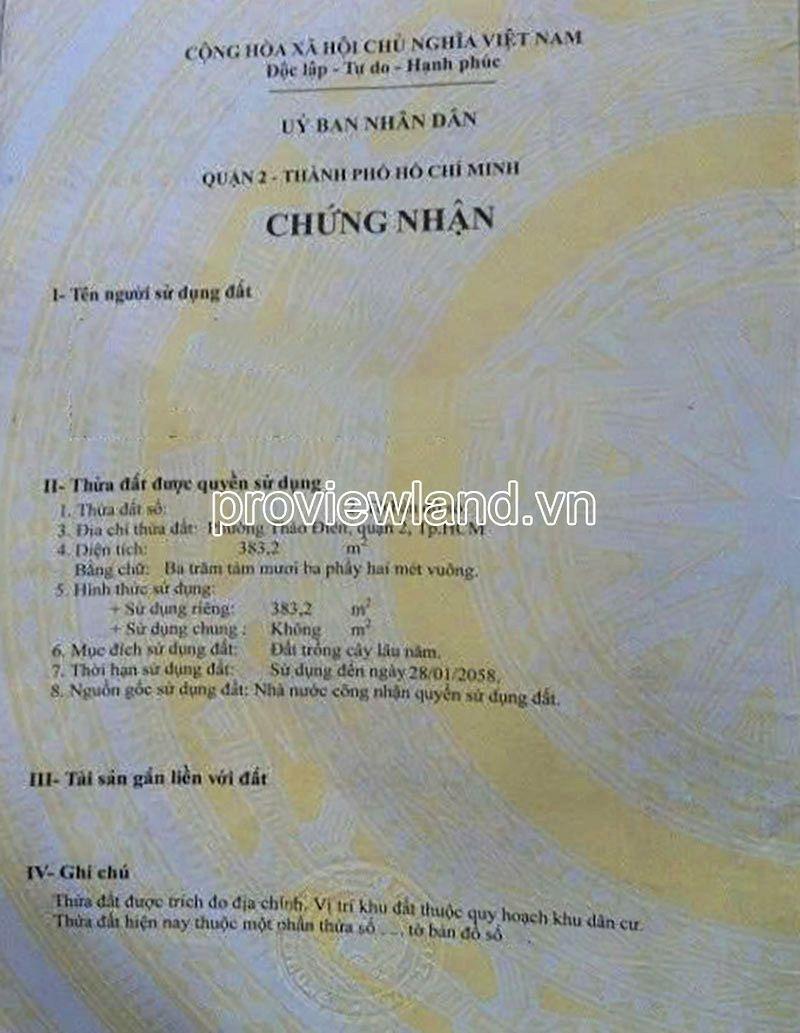 Cần bán gấp bán nhanh liền kề, biệt thự 556 m2, giá 140 tỷ tại Quận 2 - TP Hồ Chí Minh