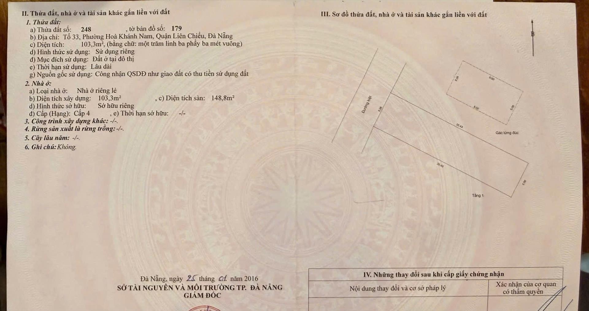 Bán gấp nhà mặt phố đẹp 2 tầng, 103 m2 tại Đường Phạm Như Xương - Liên Chiểu, giá 3,15 tỷ