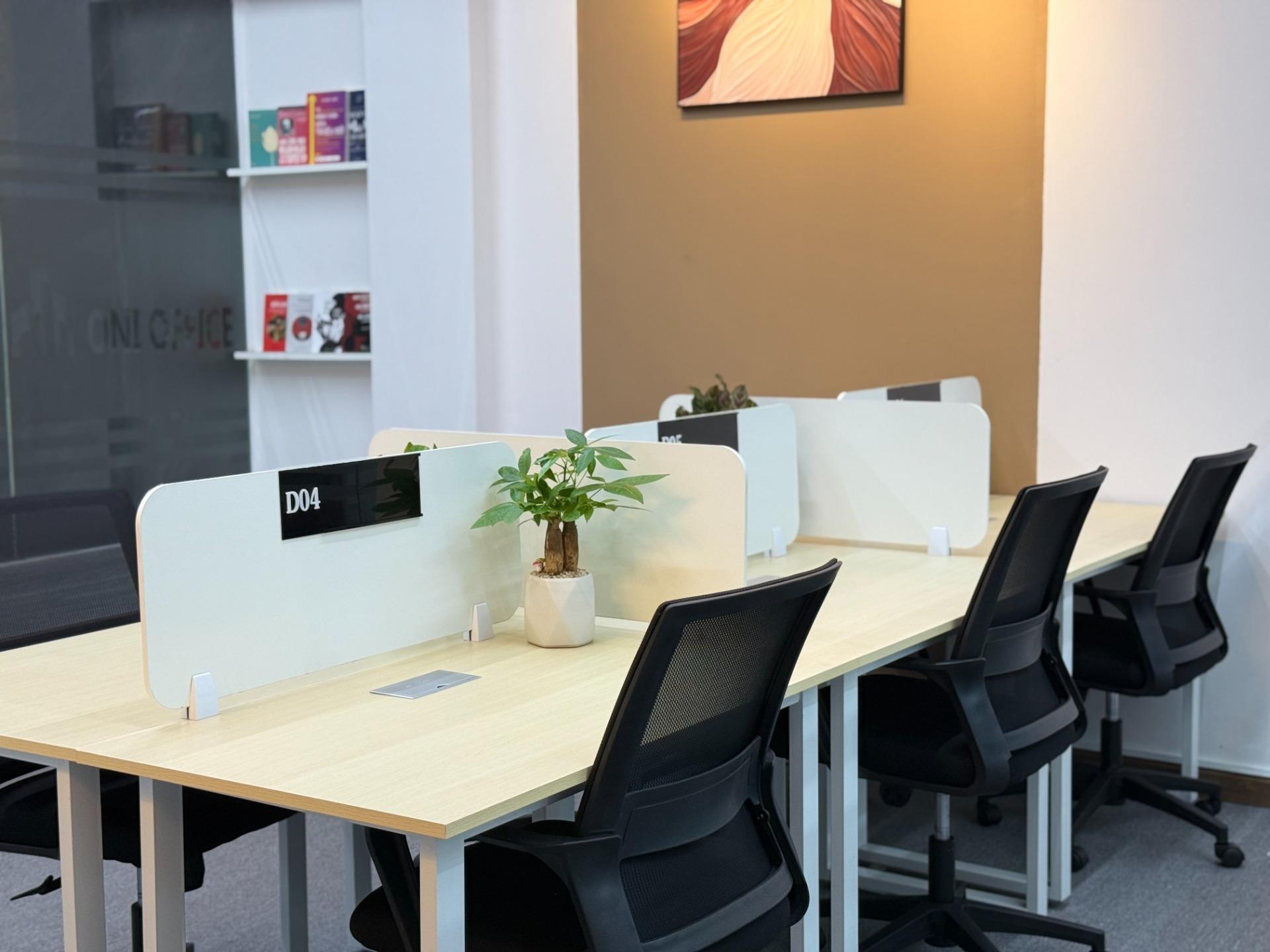 Cho thuê chỗ ngồi làm việc cố định coworking space 2tr500/tháng (full tiện ích)