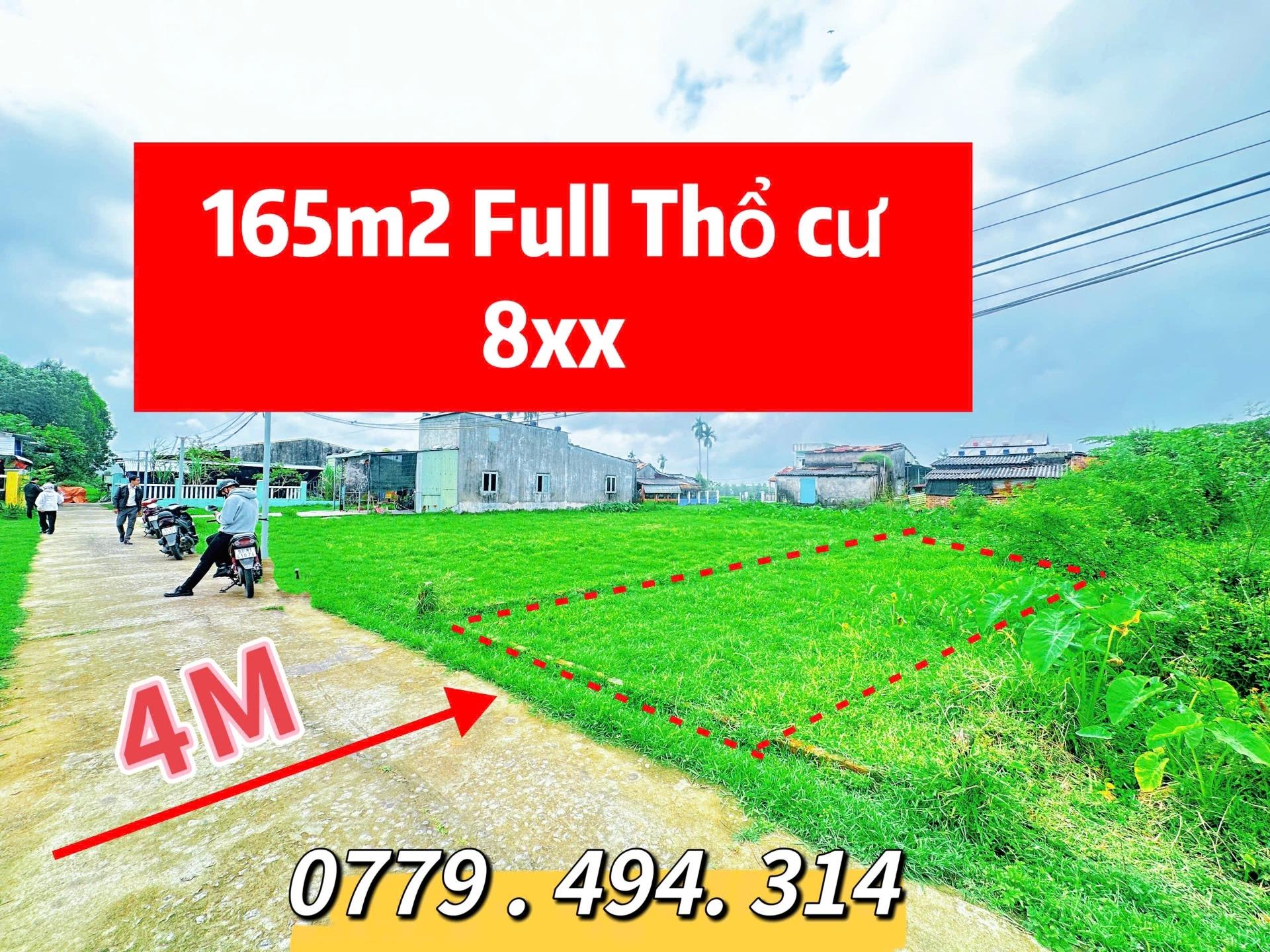 Cần bán gấp bán nhanh nền đất 165 m2, hướng Đông tại Xã Đại Hiệp - Đại Lộc - Quảng Nam, giá 860 tr