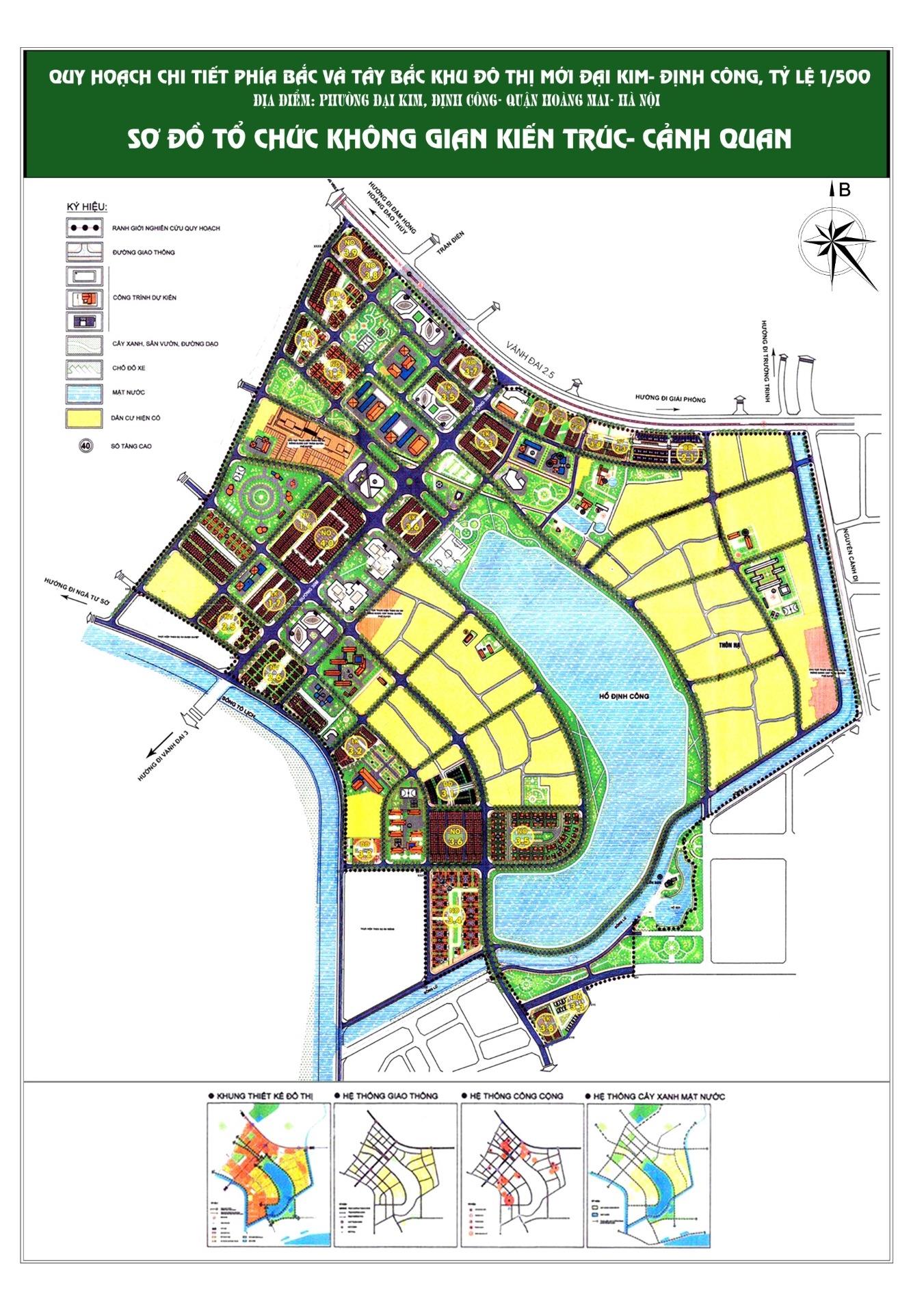 Bán đất nền dự án 100 m2, hướng Nam tại Đại Kim - Hoàng Mai - Hà Nội, giá 108 tr