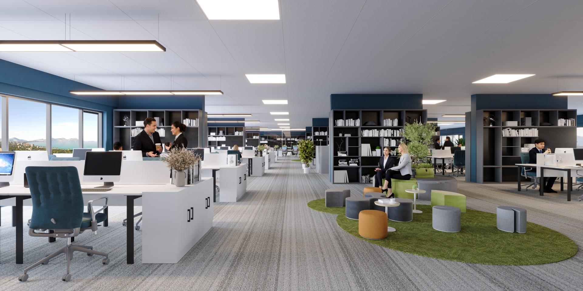 Không gian văn phòng hiện đại tại TTC Plaza – phù hợp nhiều mô hình công ty