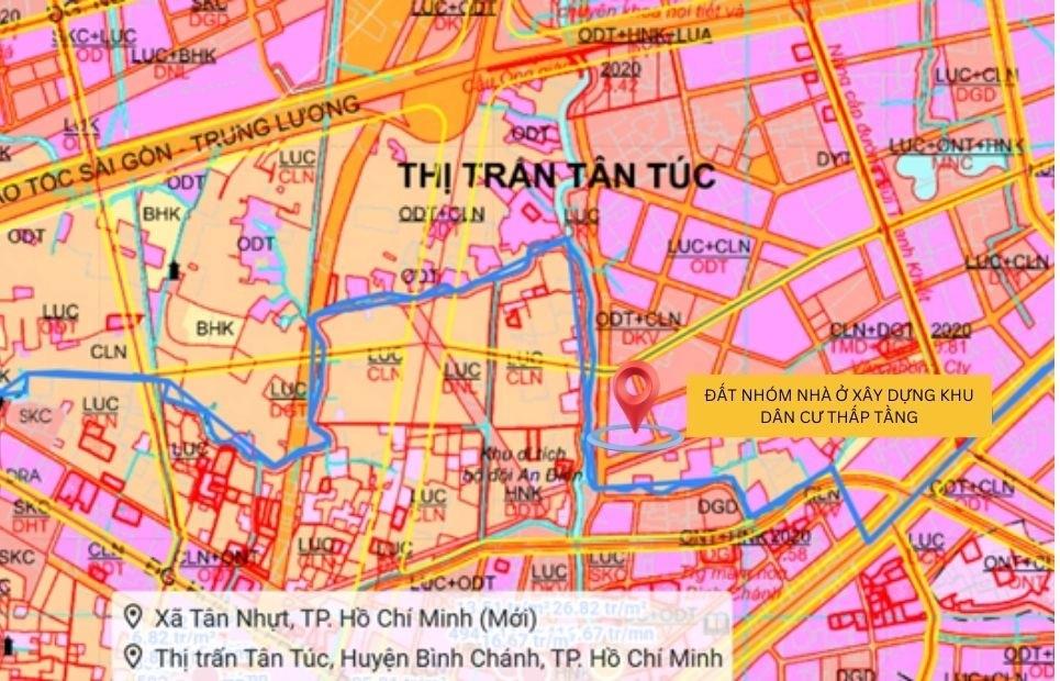 Chuyển nhượng miếng đất 600 m2 tại Xã Tân Nhựt - Bình Chánh - TP Hồ Chí Minh, giá 6 tỷ