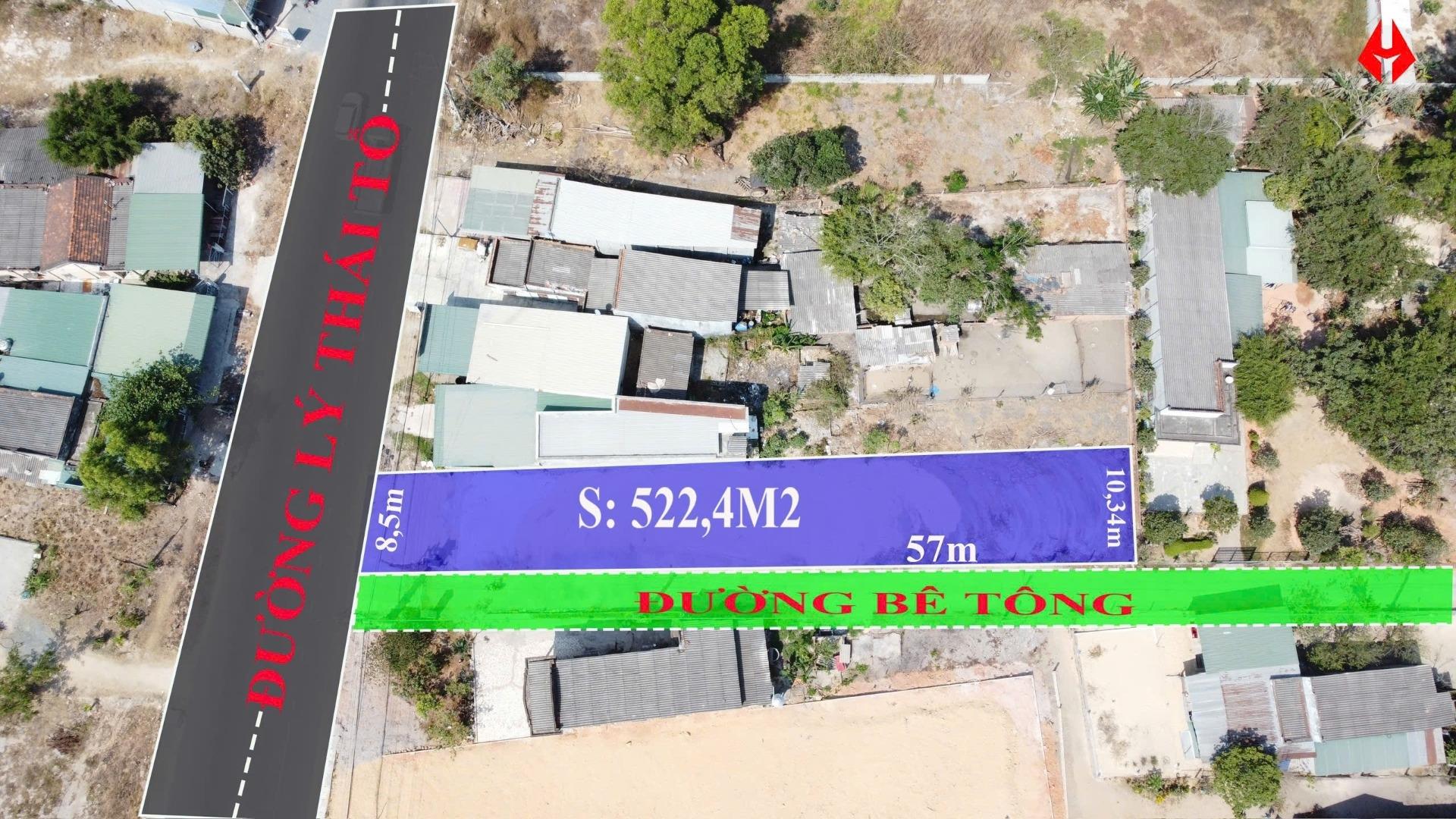 Sở hữu ngay đất nền 522 m2, hướng Đông-Nam tại Tân Tiến - La Gi - Bình Thuận, giá 3,8 tỷ