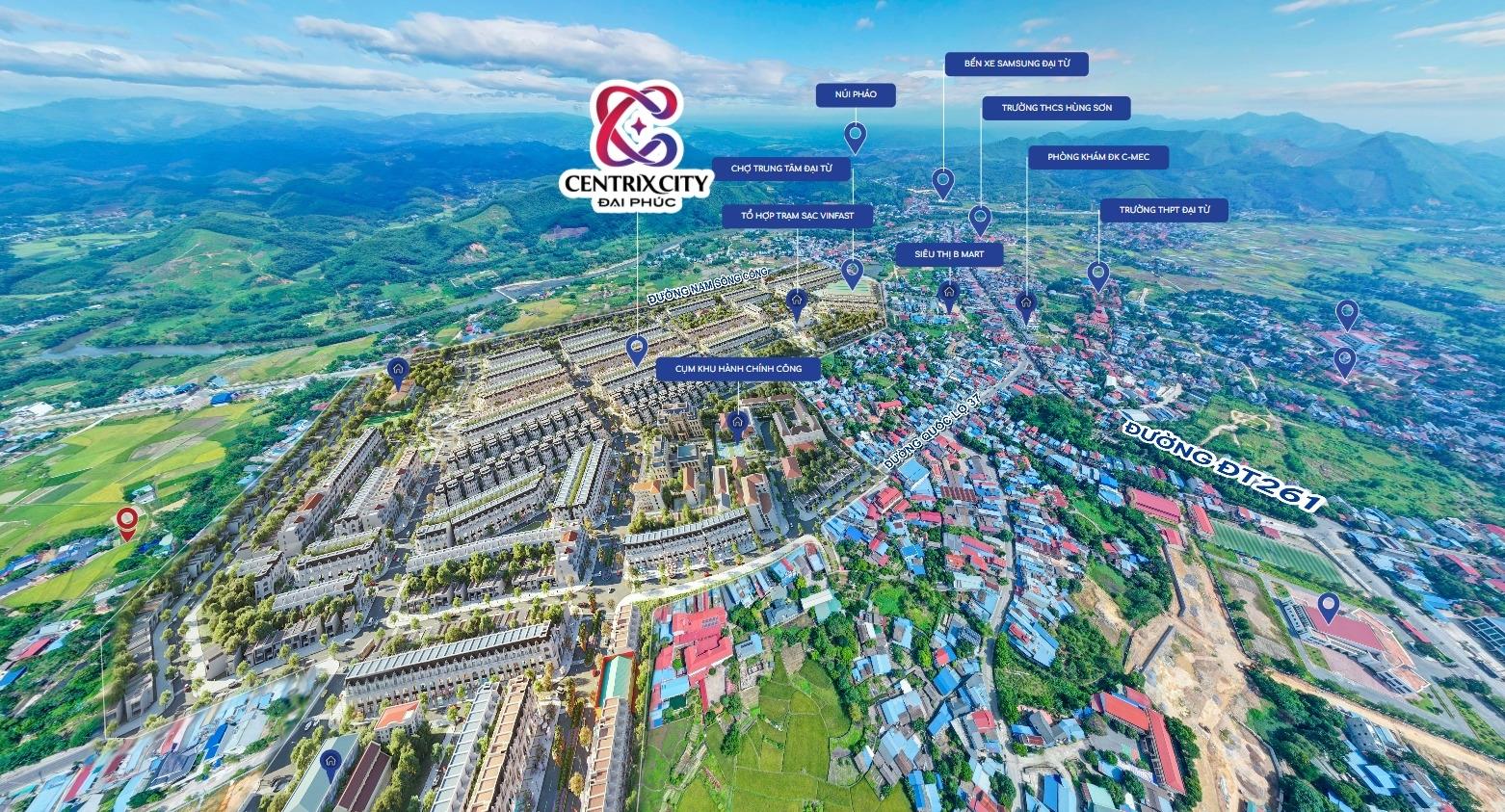 Cần bán ngay đất nền dự án 107 m2 tại Phố 37 - Hùng Sơn - Đại Từ - Thái Nguyên, giá 2 tỷ