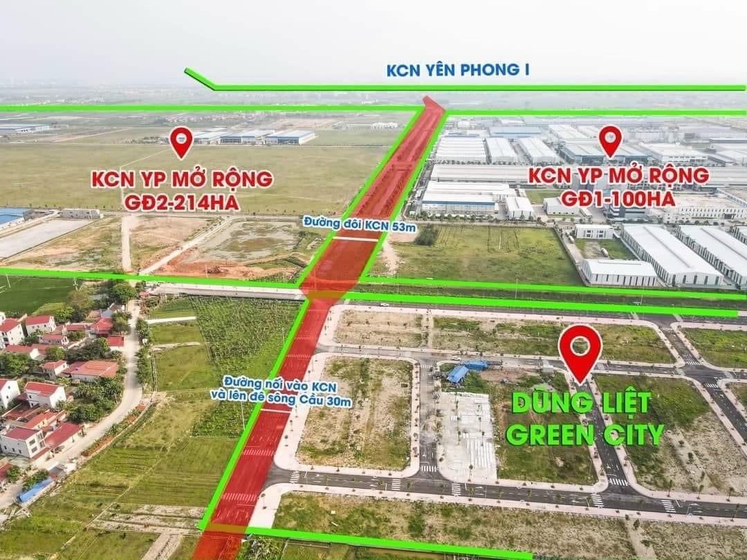 Cần bán gấp bán nhanh đất nền dự án 100 m2 tại Xã Dũng Liệt - Yên Phong - Bắc Ninh, giá 2,58 tỷ