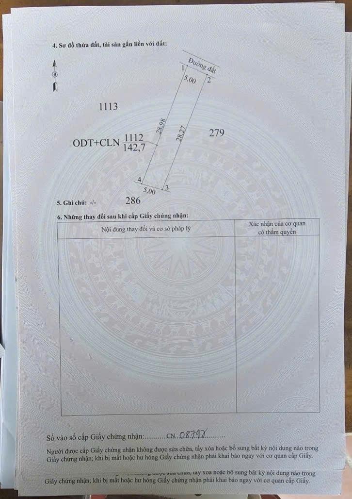 Chuyển nhượng lô đất sổ riêng 150 m2 tại Xã An Tịnh - Trảng Bàng - Tây Ninh, giá 789 tr