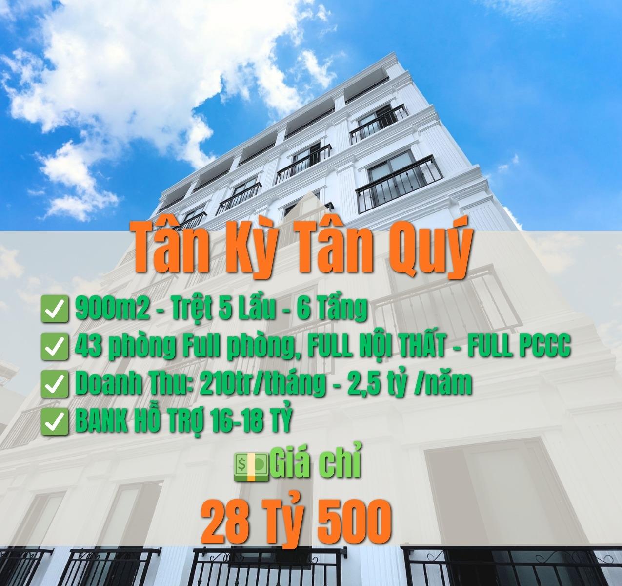 Cần bán gấp nhà đẹp 270 m2, hướng Đông tại Đường Tân Kỳ Tân Quý - Bình Tân, giá 28,5 tỷ