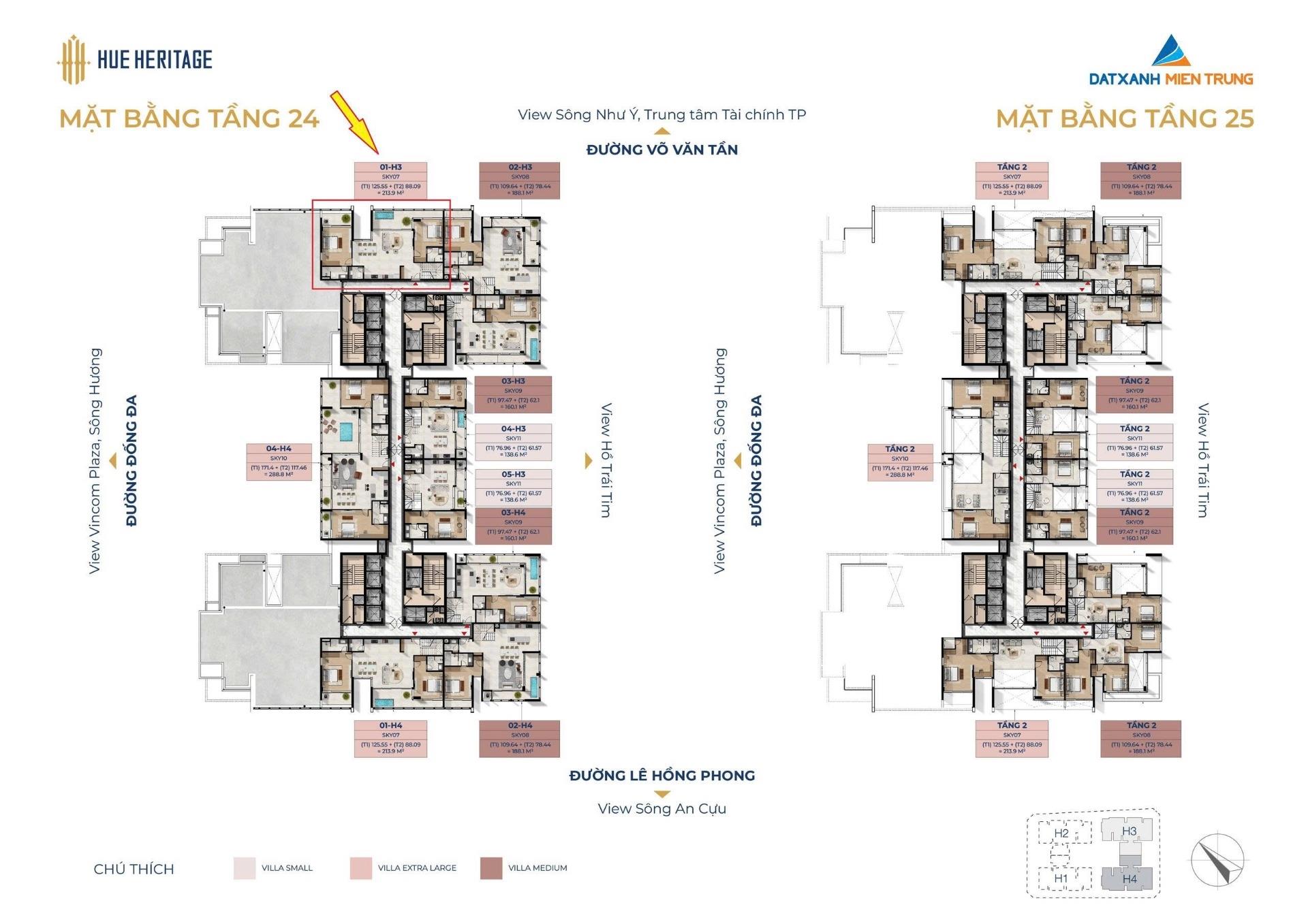 Cần bán gấp chung cư 213,6999969482422 m2, giá 16,7 tỷ tại Đường Đống Đa - Huế - Thừa Thiên Huế