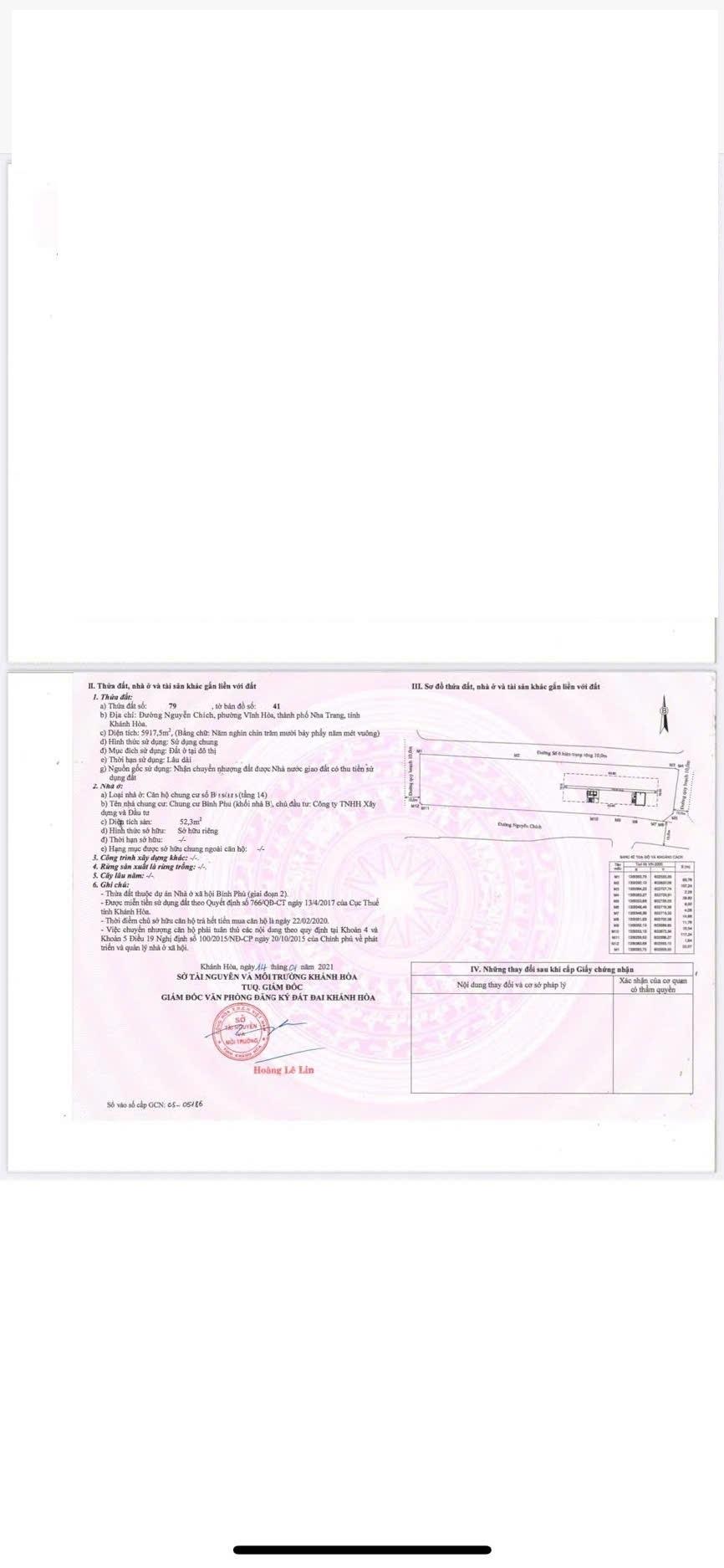 Cần bán gấp bán nhanh căn hộ chung cư 56 m2, giá 2,2 tỷ tại Thành phố Nha Trang - Khánh Hòa