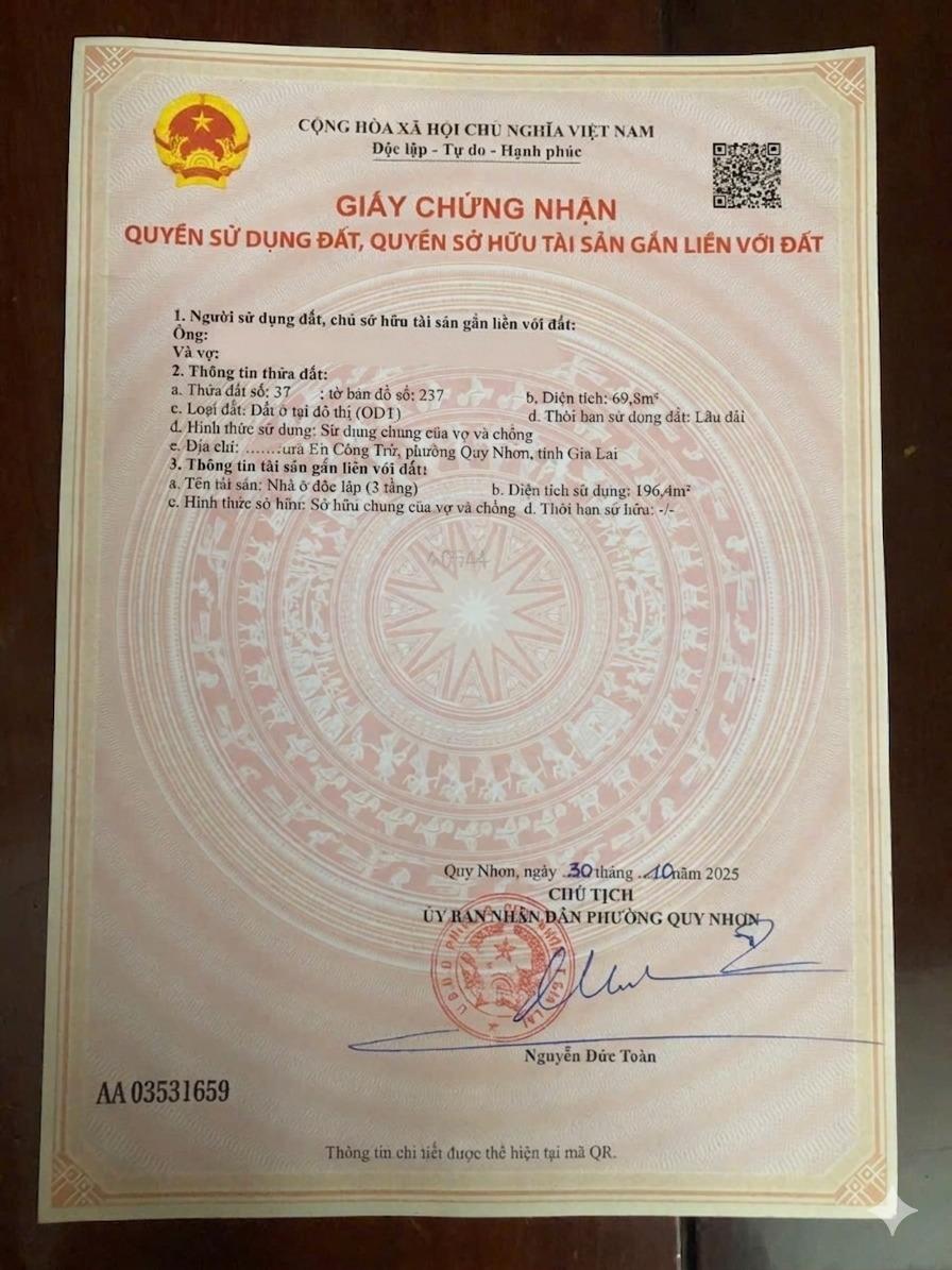 Chuyển nhượng nhà mặt phố đẹp 70 m2 tại Đường Nguyễn Công Trứ - Quy Nhơn, giá 8,5 tỷ