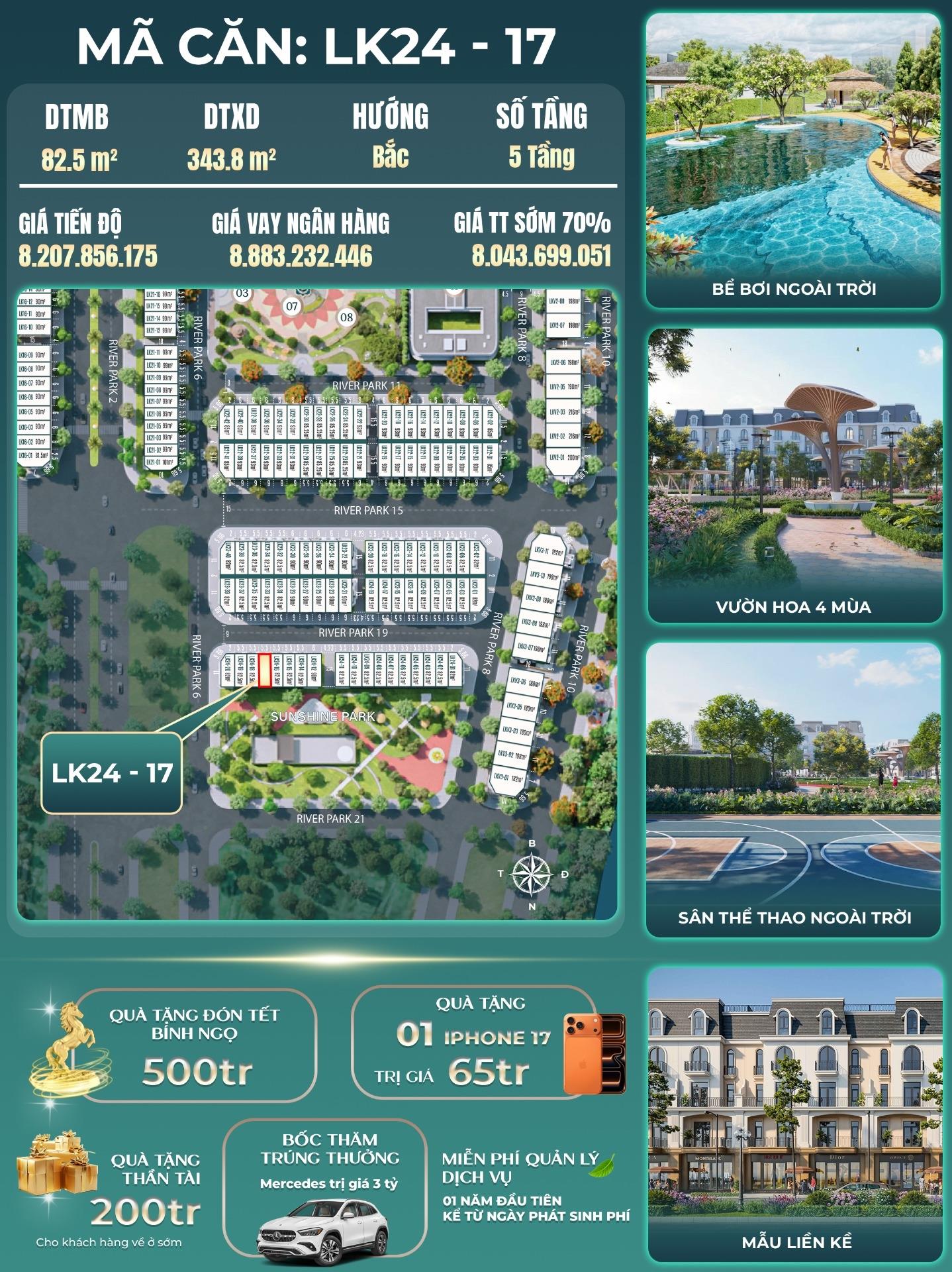 Bán gấp nhà phố thương mại shophouse 82,5 m2, giá 8 tỷ tại Xã Hoa Động - Thủy Nguyên - Hải Phòng