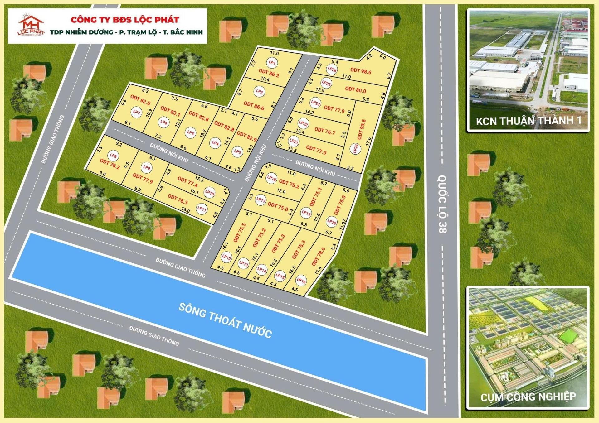 Cần bán nhanh mảnh đất 80 m2 tại Xã Trạm Lộ - Thuận Thành - Bắc Ninh, giá 1,8 tỷ
