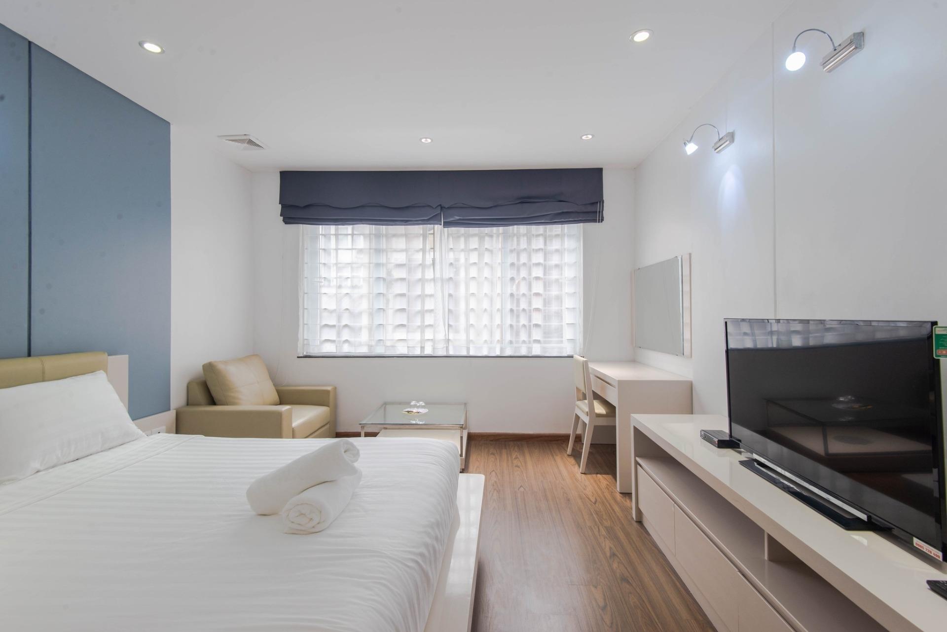 Căn hộ dịch vụ full phí điện nước ở Phan Kế Bính, dọn dẹp, đầy đủ nội thất