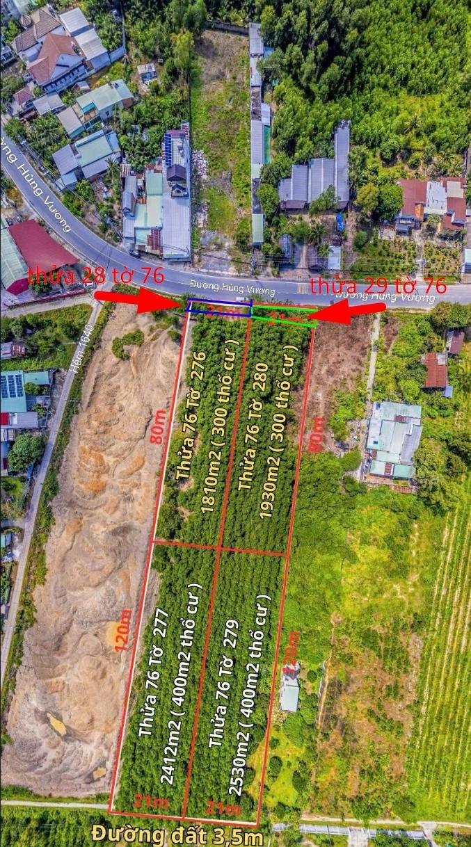 Chính chủ bán đất mặt tiền đường Hùng Vương Phước An – Nhơn Trạch 4.479 m²