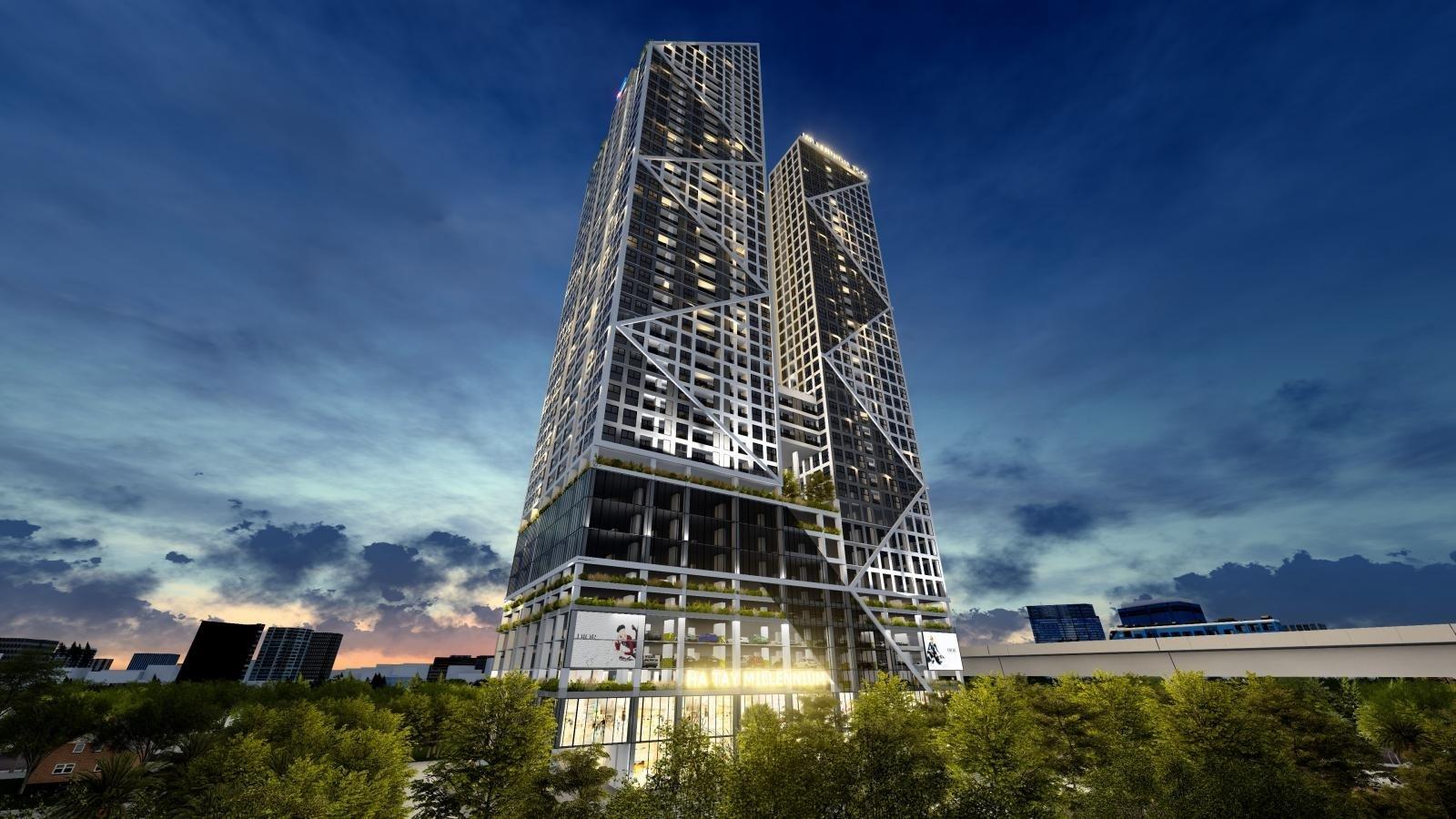 Cho thuê văn phòng Hà Tây Millennium Hà Đông | Diện tchs từ 90m2 | Giá Chỉ 13$