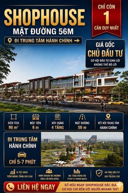 Bán nhà phố shophouse 96 m2, giá 9,5 tỷ tại Xã Dương Quan - Thủy Nguyên - Hải Phòng