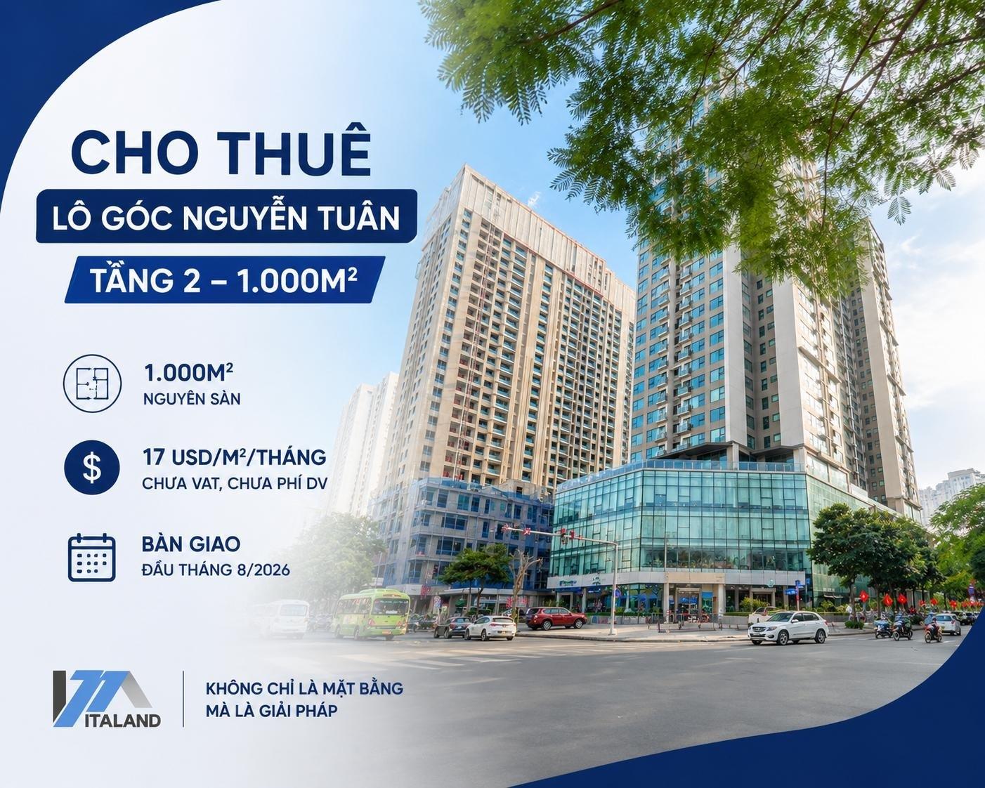Sở hữu nhà mặt phố 1000 m2 tại Quận Thanh Xuân - Hà Nội, giá rẻ