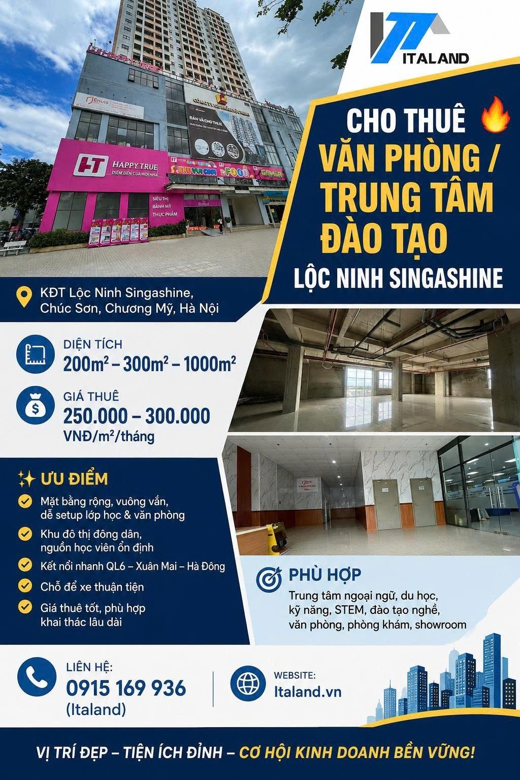 Cho thuê gấp căn nhà phố shophouse 1000 m2 tại Huyện Chương Mỹ - Hà Nội, giá rẻ