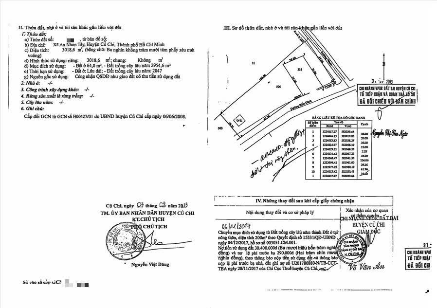 Cần bán nhanh đất 3018 m2 tại Đường Bến Đình - An Nhơn Tây - Củ Chi - TP Hồ Chí Minh, giá 66,5 tỷ