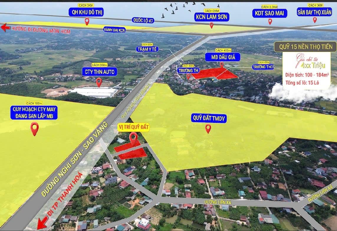 Bán nhanh nền đất 135 m2 tại Đường Tỉnh lộ 517 - Thọ Tiến - Triệu Sơn - Thanh Hóa, giá 290 triệu