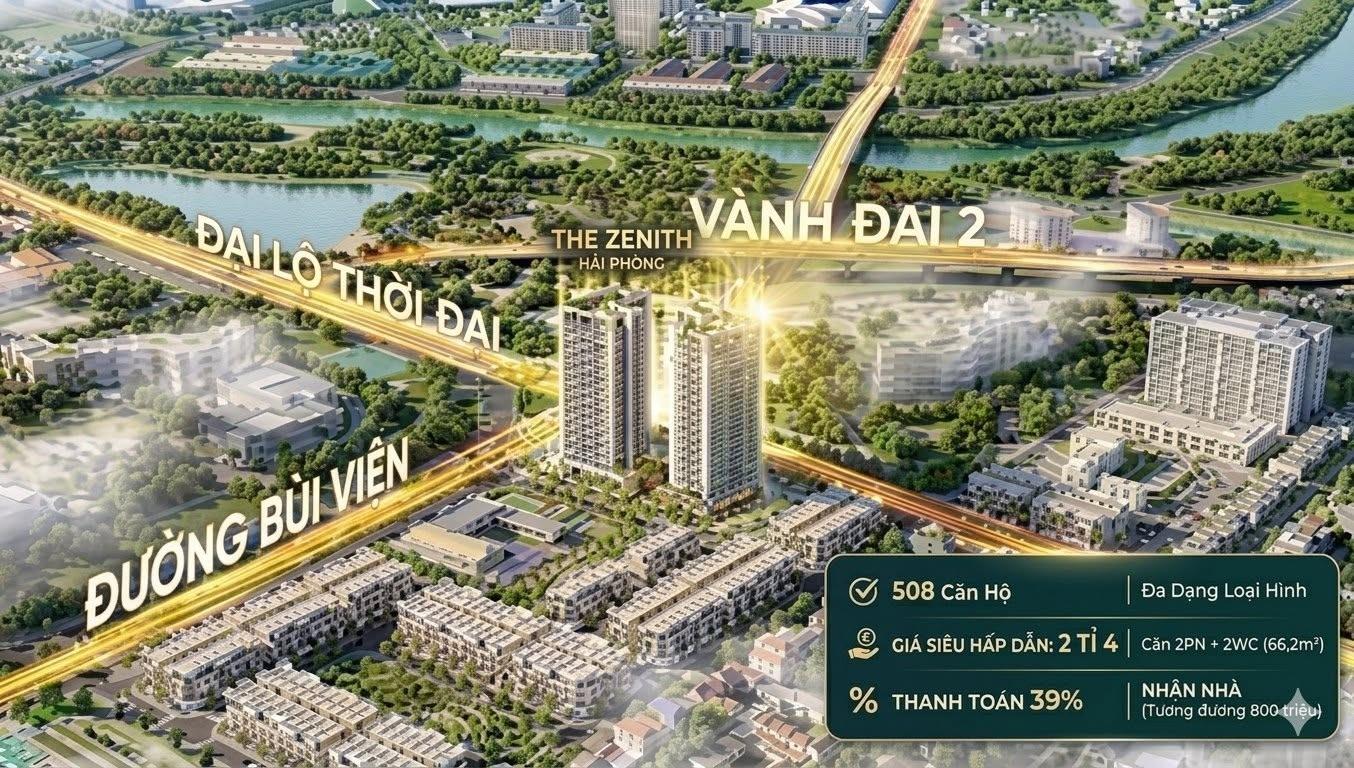 Cần bán nhanh căn chung cư 66 m2, hướng Đông-Nam, giá 2,45 tỷ tại Quận Kiến An - Hải Phòng