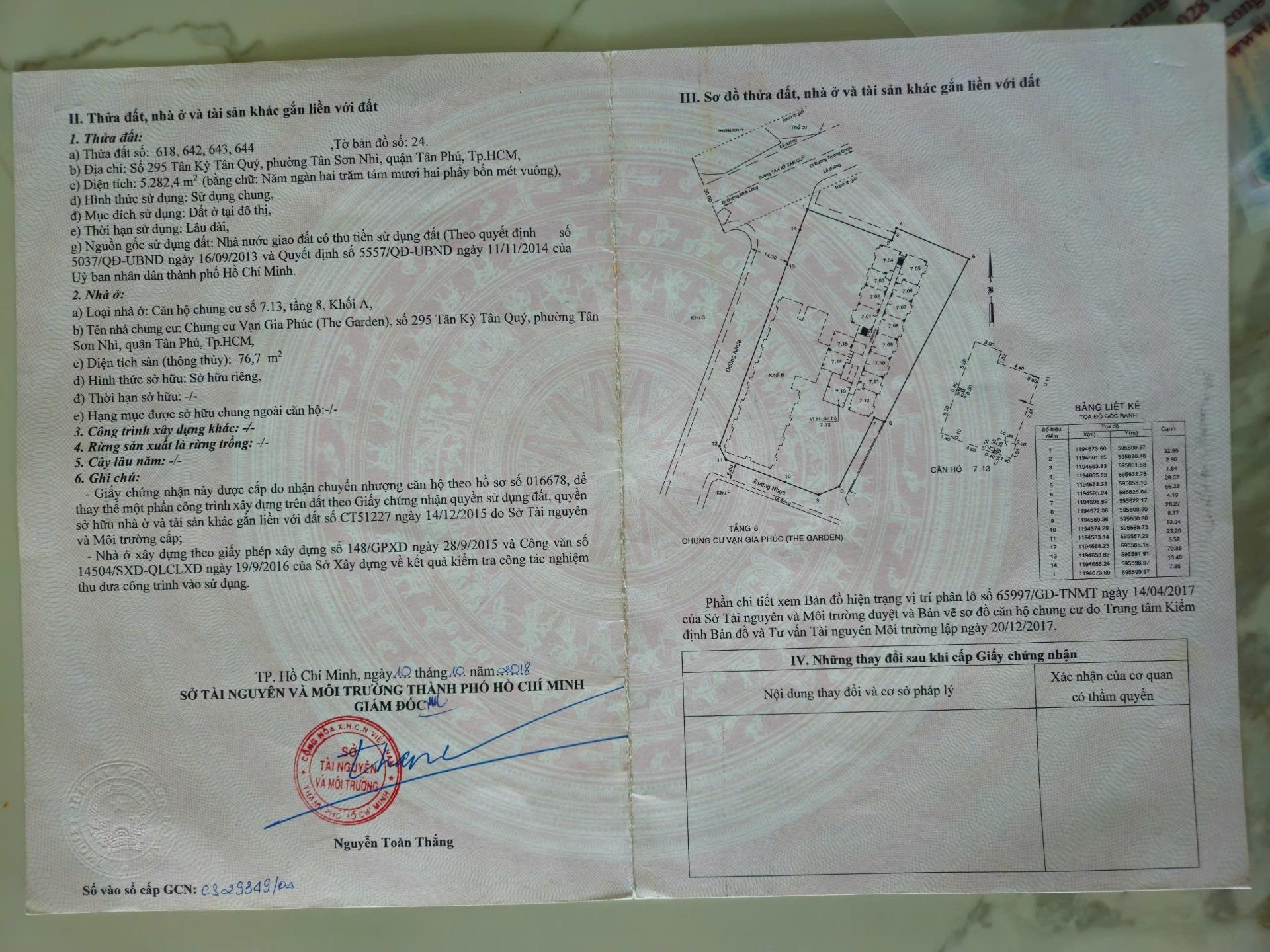 Bán nhanh căn hộ 83 m2, giá 5 tỷ tại Đường Tân Kỳ Tân Quý - Tân Sơn Nhì - Tân Phú - TP Hồ Chí Minh