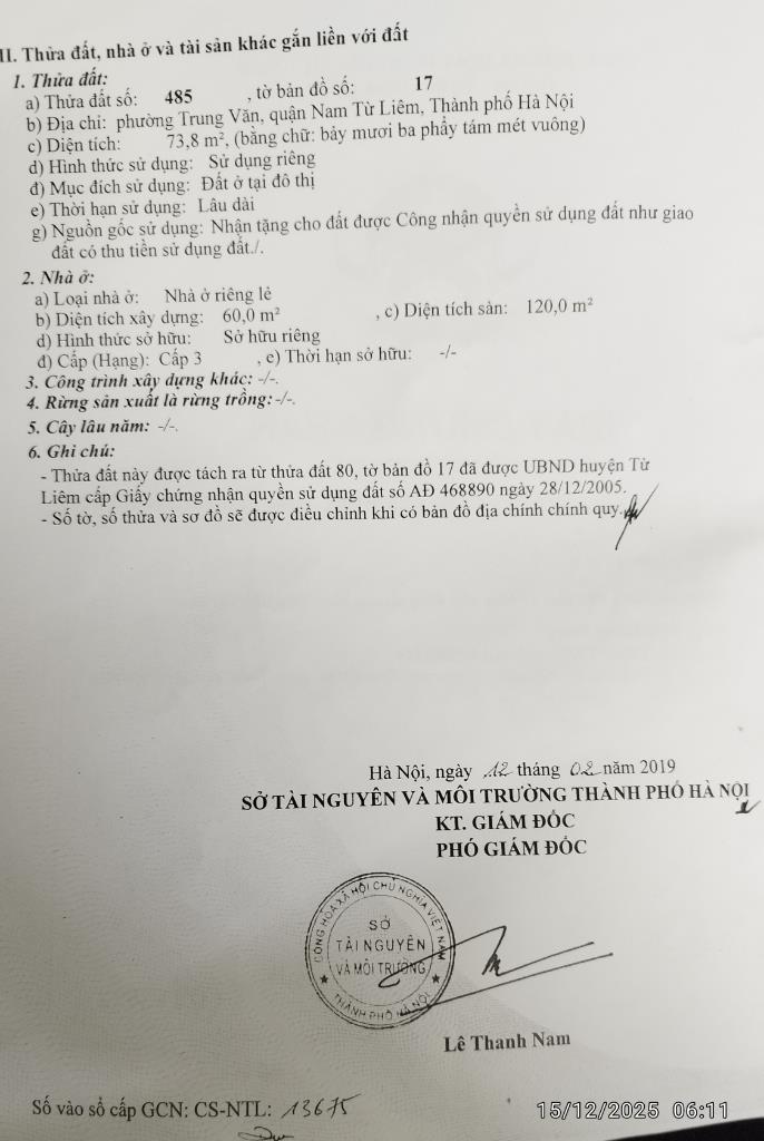 Sở hữu căn nhà đẹp 73,80000305175781 m2 tại Đường Trường Chinh - Phương Mai - Đống Đa, thỏa thuận