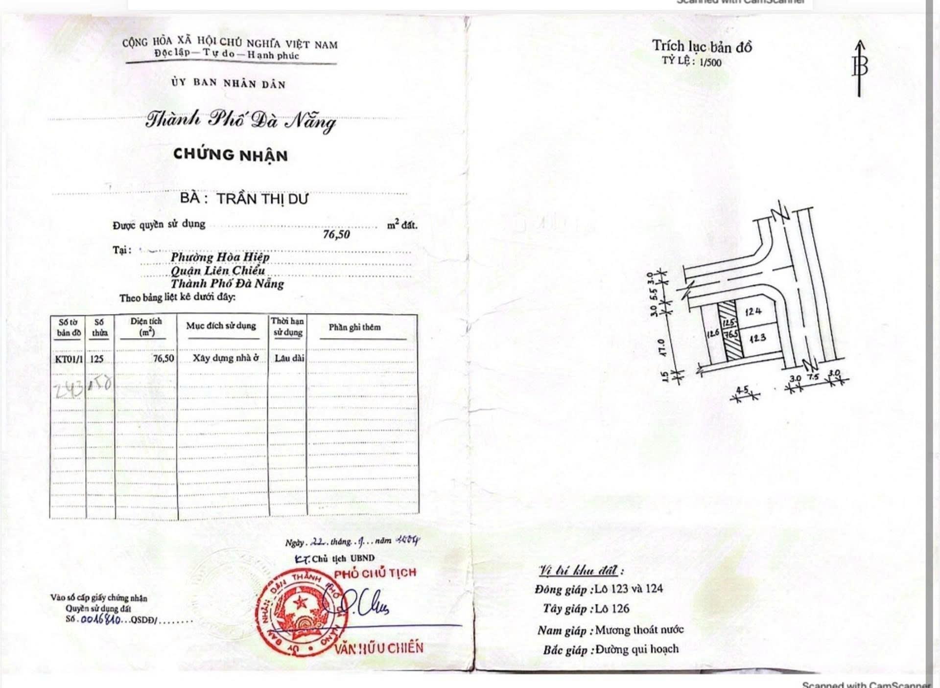 Cần bán gấp căn nhà 77 m2 tại Phường Hòa Hiệp Nam - Liên Chiểu - Đà Nẵng, giá 3,99 tỷ