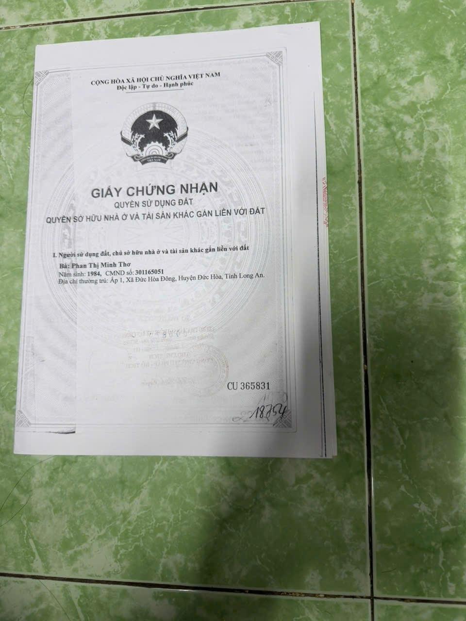Sở hữu ngay nền đất 644 m2 tại Xã Hòa Khánh Tây - Đức Hòa - Long An, giá 8 tỷ