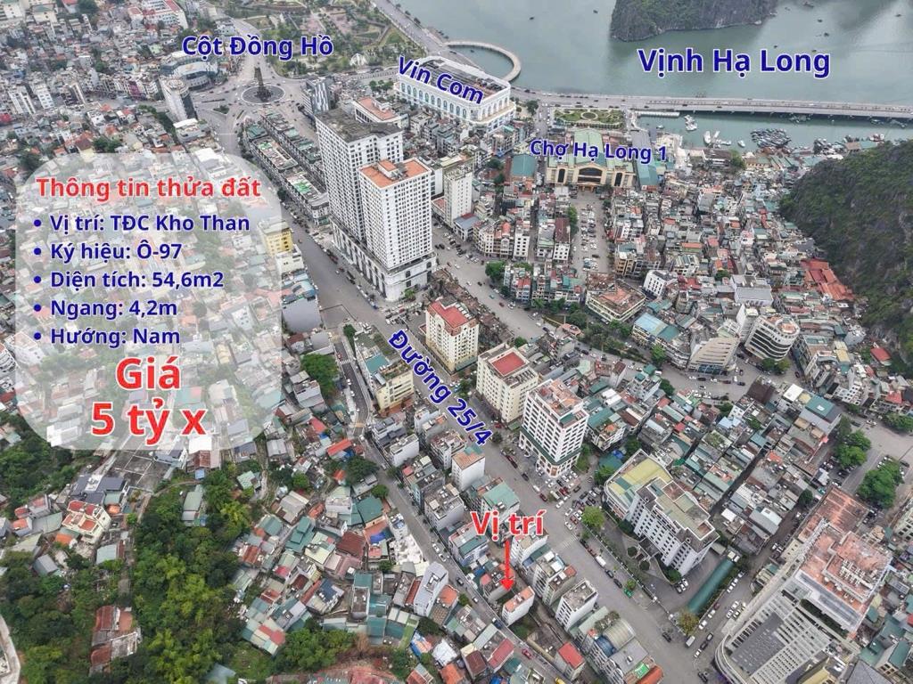 Cần bán gấp bán nhanh miếng đất 54 m2 tại Phường Hồng Gai - Hạ Long - Quảng Ninh, giá tốt