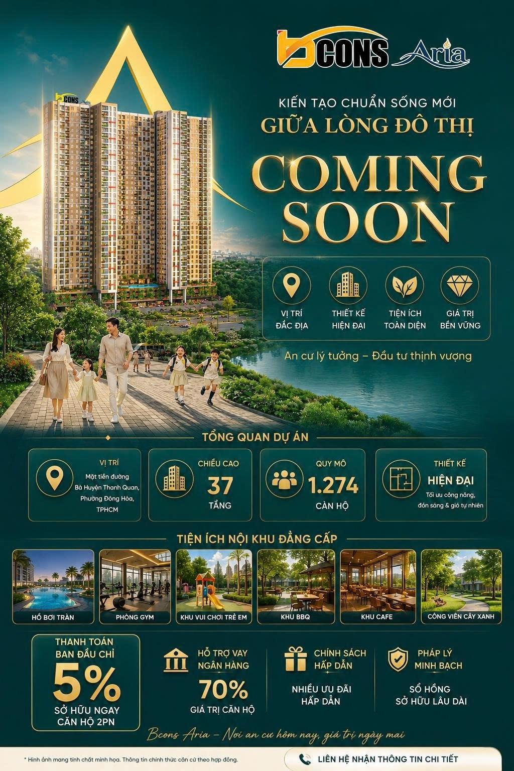 Sở hữu ngay chung cư 52 m2, giá 1,8 tỷ tại Đường Thống Nhất - Đông Hòa - Dĩ An - Bình Dương