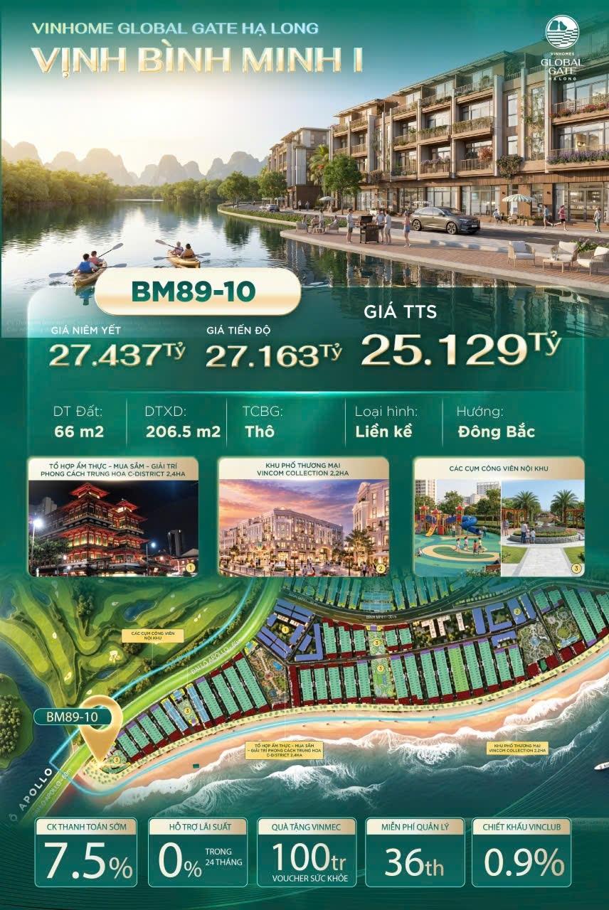 Chuyển nhượng liền kề 66 m2, giá 25 tỷ tại Phường Hà An - Quảng Yên - Quảng Ninh