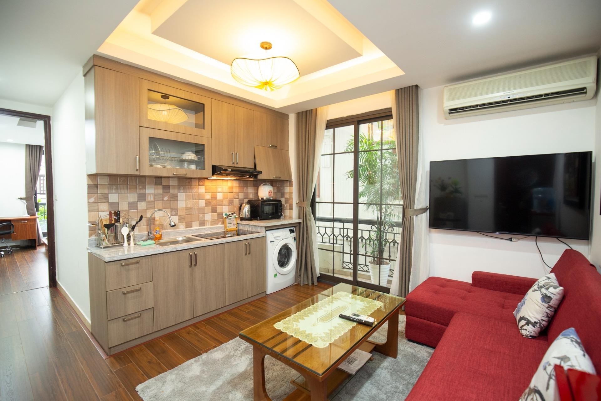 Căn hộ dịch vụ cho thuê 1N tại đào tấn, giảng võ, hà nội
