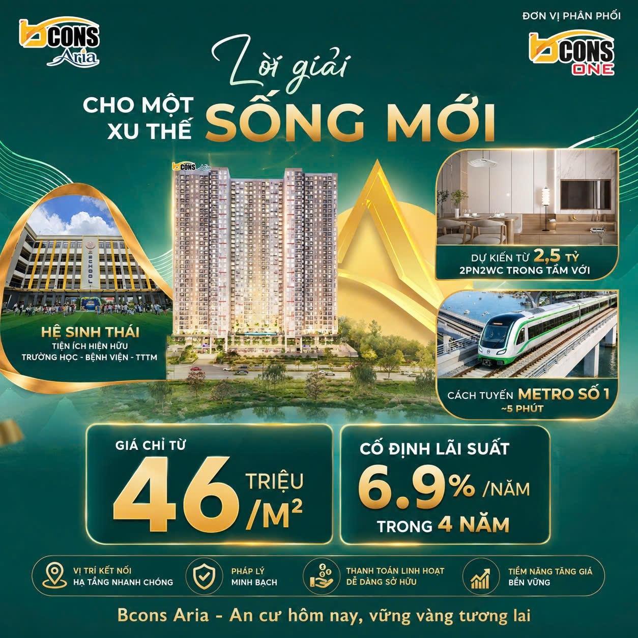Bán nhanh căn hộ chung cư 53 m2, giá 2,5 tỷ tại Phường Đông Hòa - Dĩ An - Bình Dương