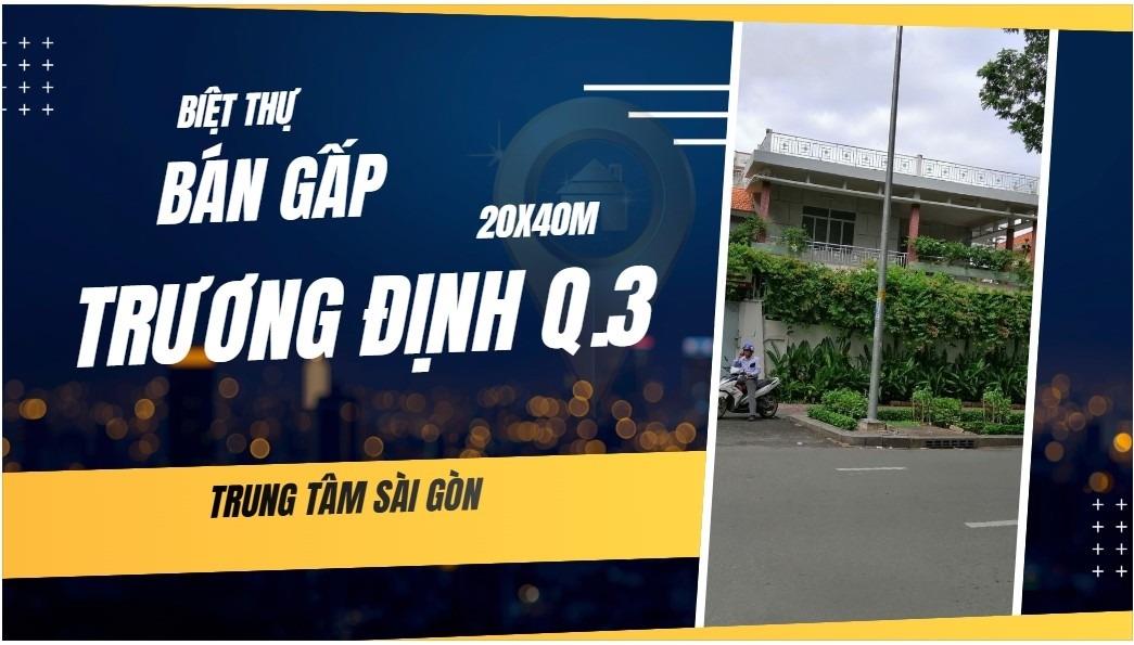 Chuyển nhượng biệt thự 800 m2, giá 540 tỷ tại Đường Trương Định - 7 - Quận 3 - TP Hồ Chí Minh