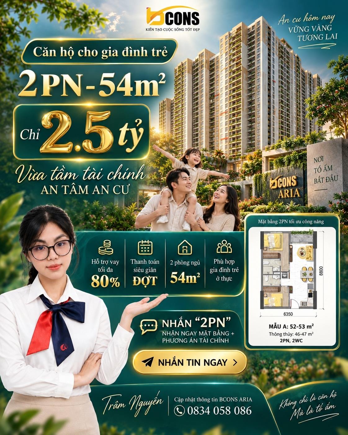 Bán nhà chung cư 53 m2, giá 2,5 tỷ tại Phường Bình An - Dĩ An - Bình Dương