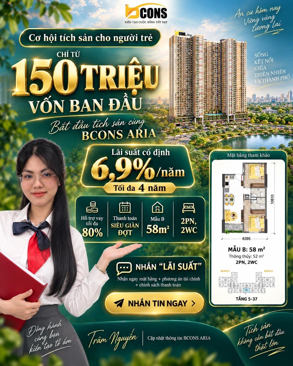 Sở hữu ngay căn 54 m2, giá 2,5 tỷ tại Phường Bình An - Dĩ An - Bình Dương