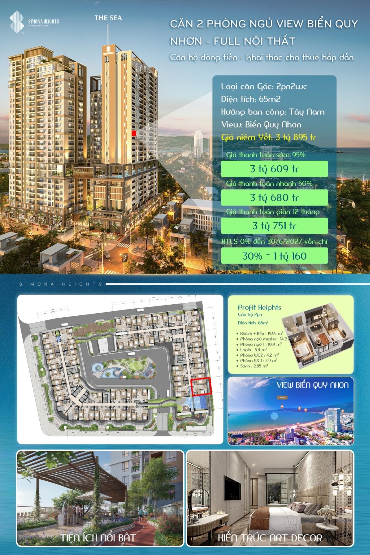 Bán gấp nhà chung cư 65 m2, hướng Đông-Bắc, giá rẻ tại Phường Lê Lợi - Quy Nhơn - Bình Định