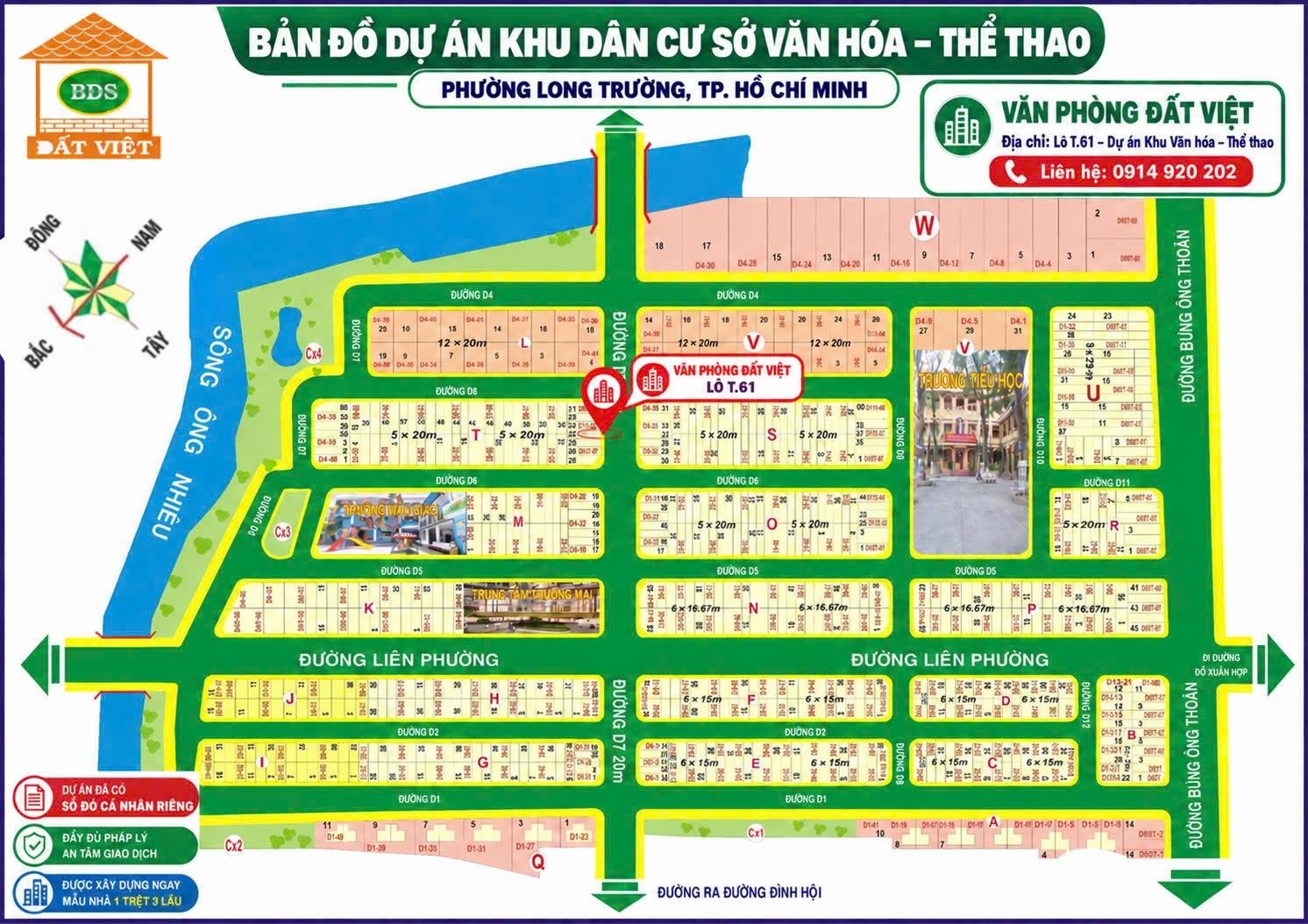 Bán nhanh đất dự án 100 m2, hướng Tây-Bắc tại Quận 9 - TP Hồ Chí Minh, giá 12,6 tỷ