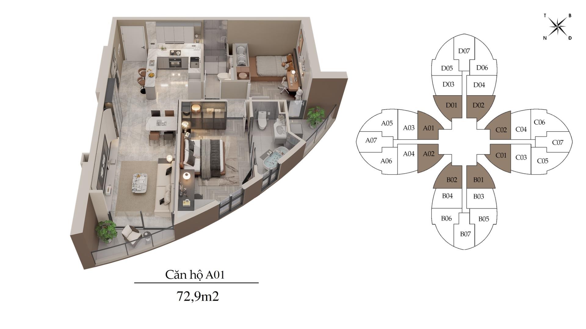 Cần bán nhanh chung cư 73 m2, giá 6,74 tỷ tại Đường Giải Phóng - Phương Liệt - Thanh Xuân - Hà Nội