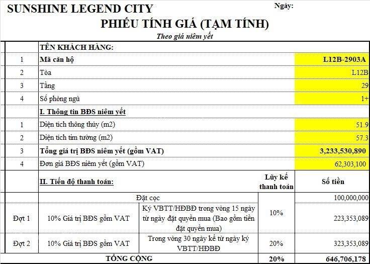 Chuyển nhượng căn 51,900001525878906 m2, giá 2,73 tỷ tại Xã Long Hưng - Văn Giang - Hưng Yên
