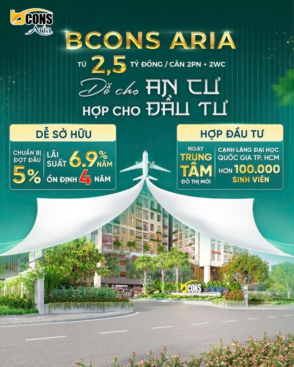 Chuyển nhượng chung cư 52 m2, giá 2,5 tỷ tại Huyện Dĩ An - Bình Dương