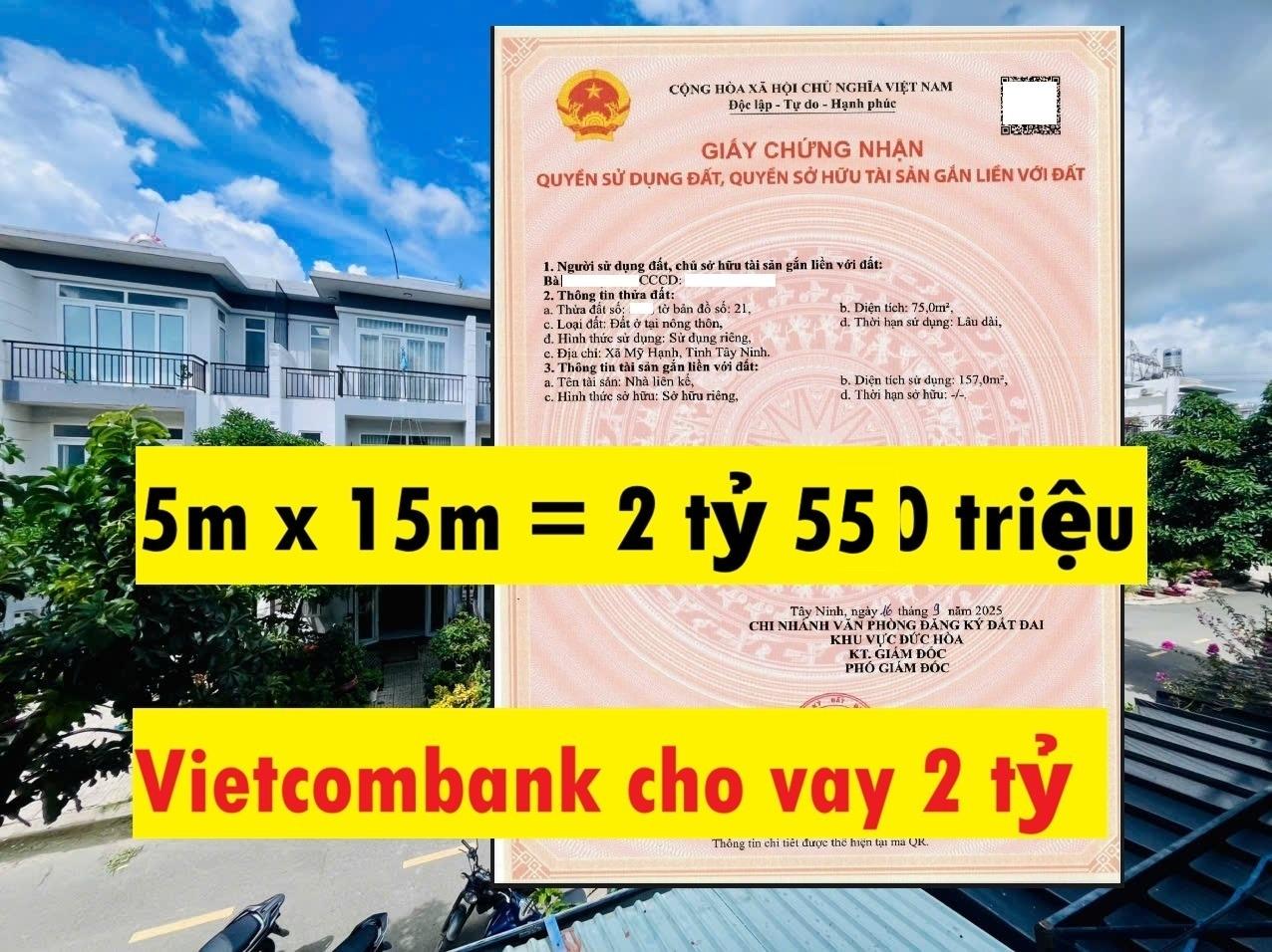 Cần bán nhanh nhà 75 m2 tại Đường 824 - Đức Hòa - Đức Hòa - Long An, giá 2,55 tỷ