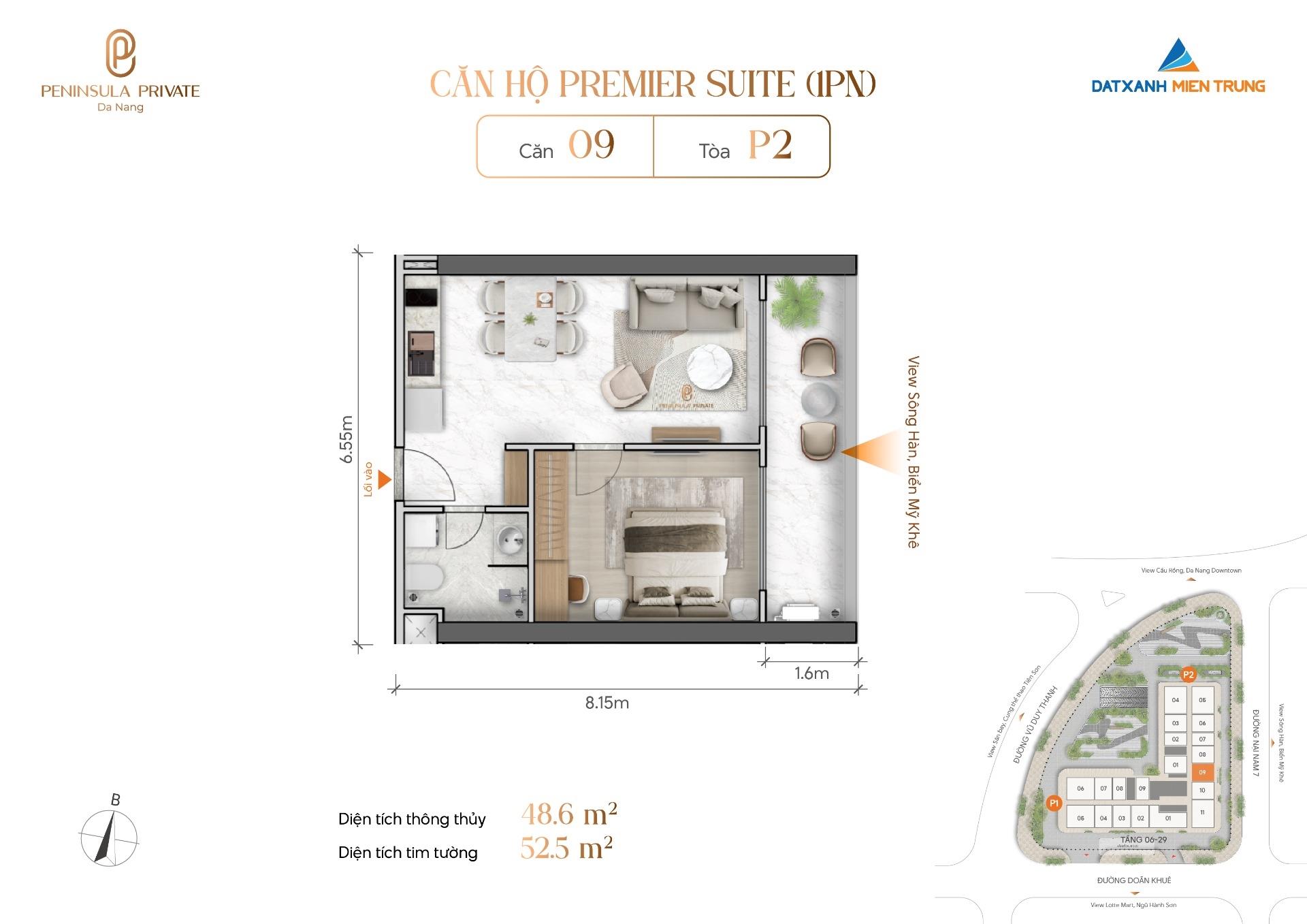 Cần bán chung cư 48,599998474121094 m2, giá 3,2 tỷ tại Phường Hòa Cường Bắc - Hải Châu - Đà Nẵng